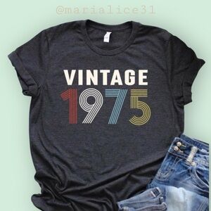 NEW “Vintage 1975” T-shirt. Small. Never worn.